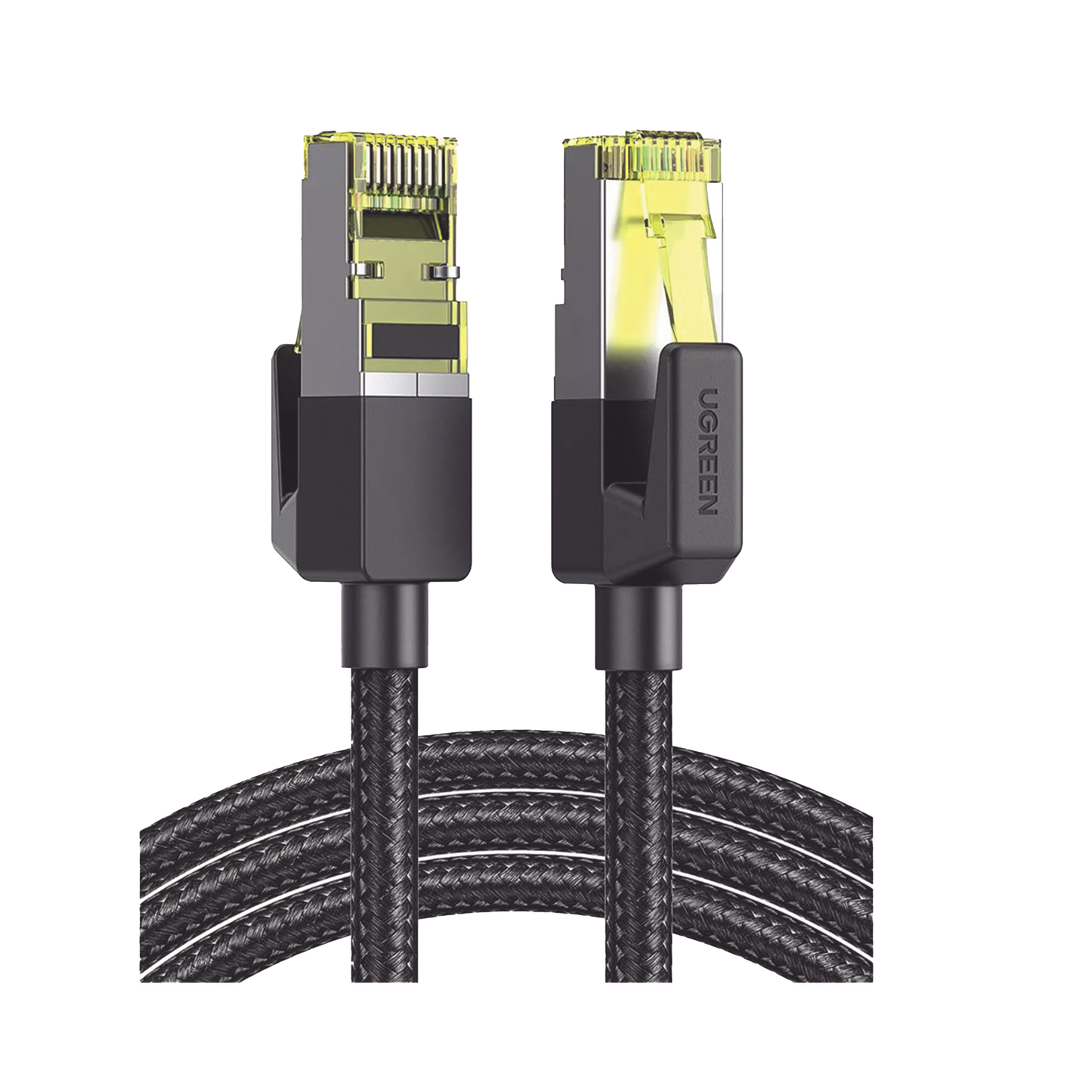 Cable Ethernet Cat7 CLASSâ? F/FTP Redondo con Malla de Nylon 1 Metro