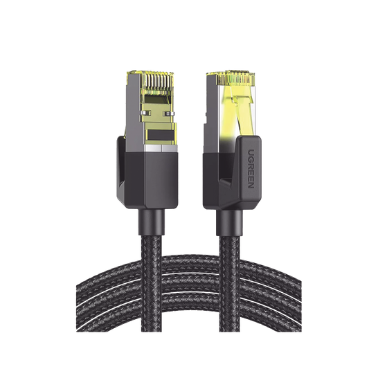 Cable Ethernet Cat7 CLASSâ? F/FTP Redondo con Malla de Nylon 5 Metros