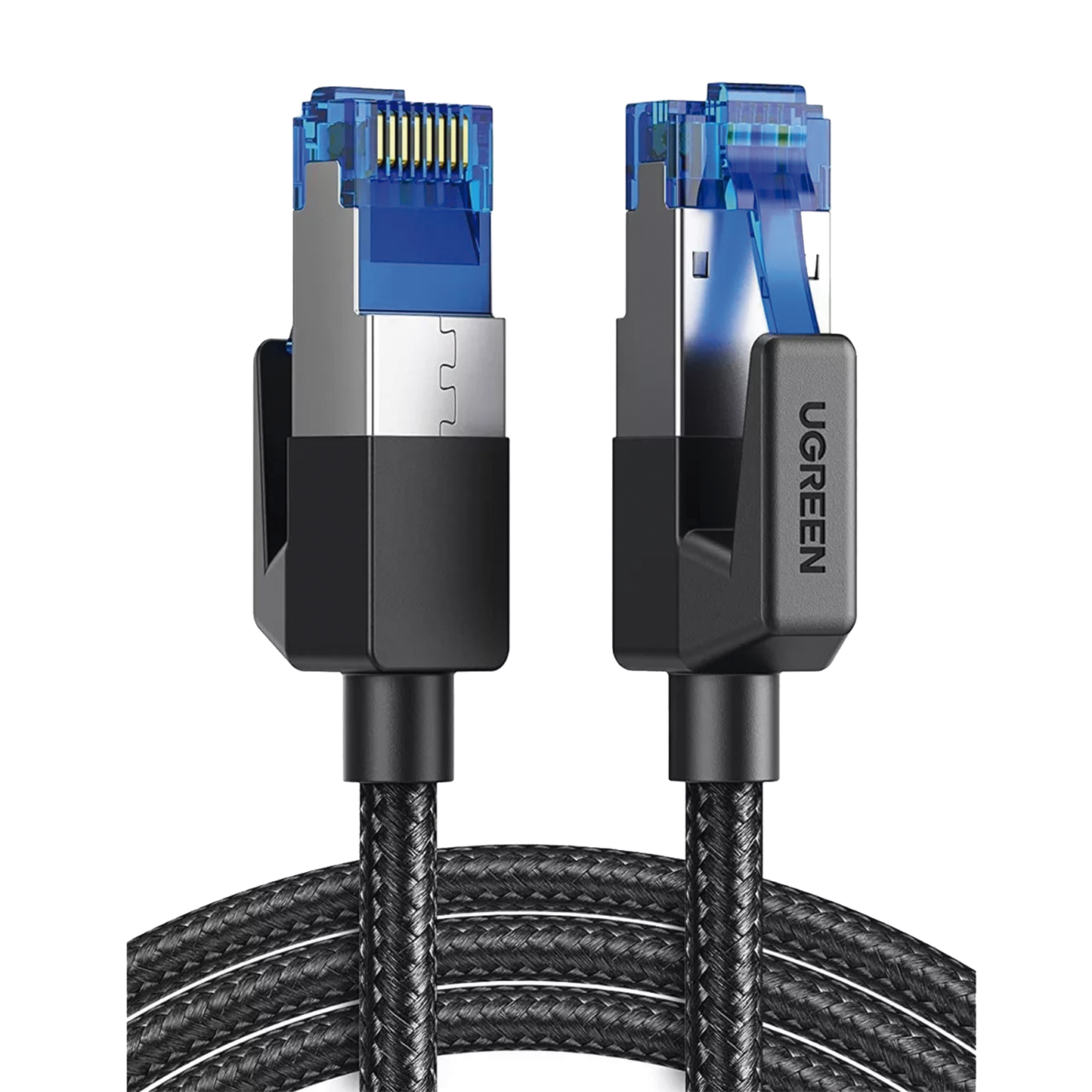 Cable Ethernet Cat8 CLASSâ? F/FTP Redondo con Malla de Nylon 5 Metros