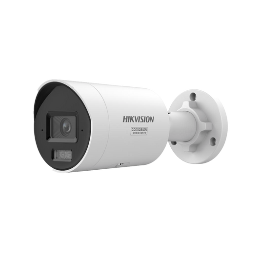 [Dual Light + ColorVu 3.0 + HikAI] Bala IP 6 Megapixel / Lente 2.8 mm / 40 mts IR + Luz Blanca / 2 Microfonos Integrados / Exterior IP67 /  WDR 130 dB / ACUSENSE 3.0 / Metal / NEMA 4X / ACUSEARCH