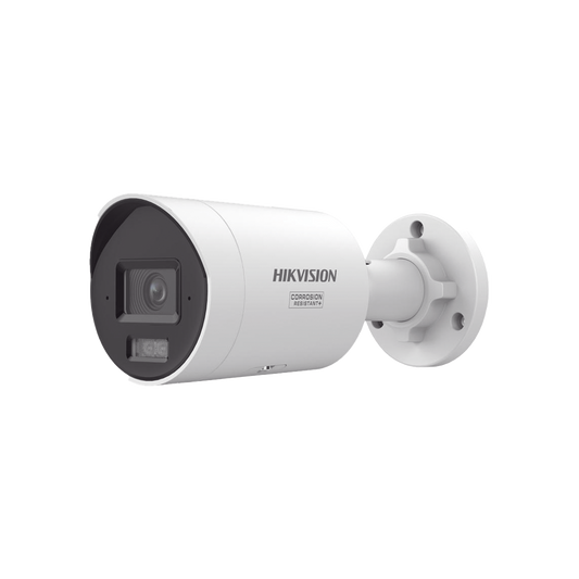 [Dual Light + ColorVu 3.0 + HikAI] Bala IP 8 Megapixel / Lente 2.8 mm / 40 mts IR + Luz Blanca / 2 Microfonos Integrados / Exterior IP67 /  WDR 130 dB / ACUSENSE 3.0 / Metal / NEMA 4X / ACUSEARCH