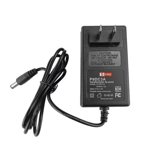 9 Vcc / 3 A / Fuente de poder / Voltaje de Entrada de 100-240 Vca / Para Usos Múltiples / Video Vigilancia, Acceso, Asistencia, Alarmas, Etc.