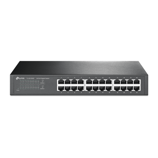 Switch Gigabit no administrable de 24 puertos 10/100/1000 Mbps para escritorio/rack